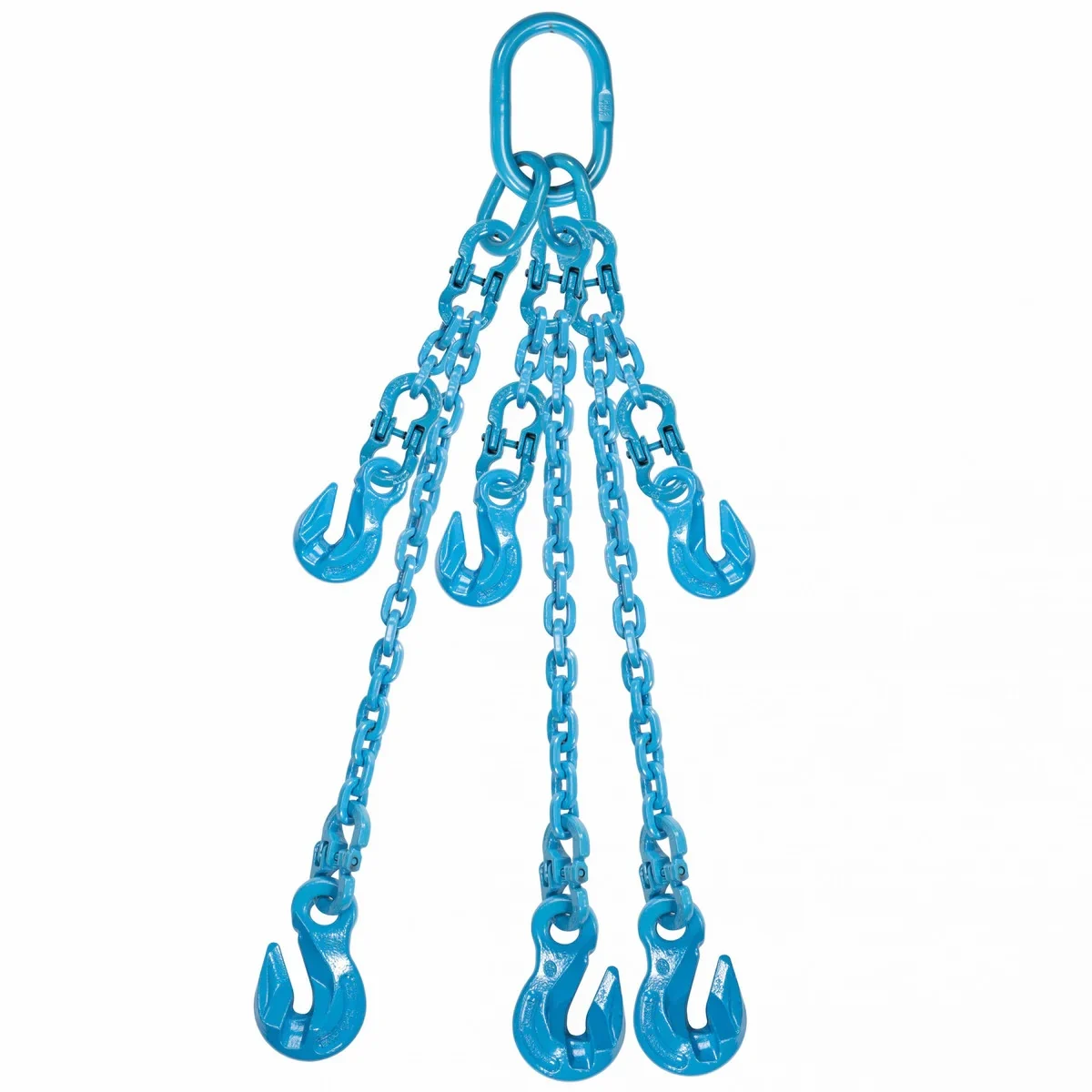 1/2" X 20' - Pewag Adjustable 3 Leg Chain Sling W/ Grab Hooks - Grade 120