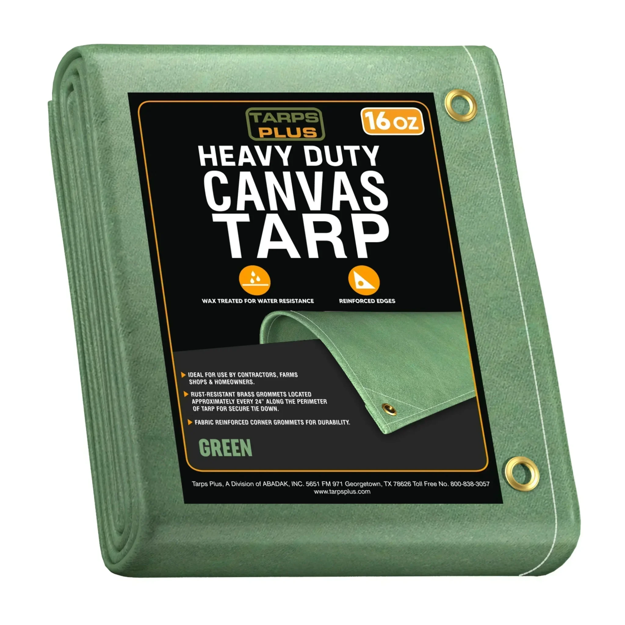 Green Canvas Tarp 20' X 40'
