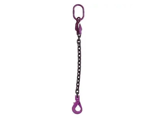 Us Cargo Control 12g100sosla-10 1/2" X 10',adjust. Singleleg Chain Sling W/
