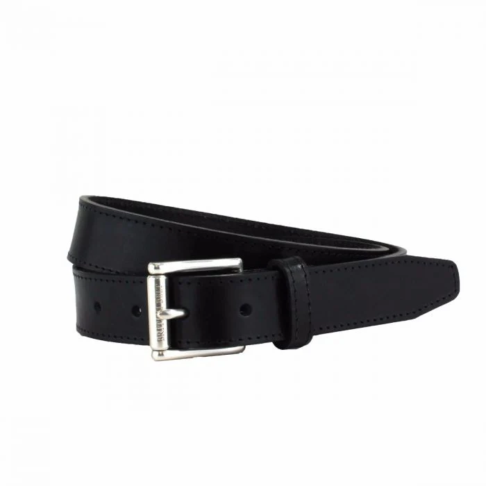 Ellison Men's Casual Leather Belt - Black/xs
