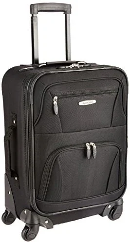 Rockland Luggage 19 Inch Expandable Spinner Carry On, Black, One Size