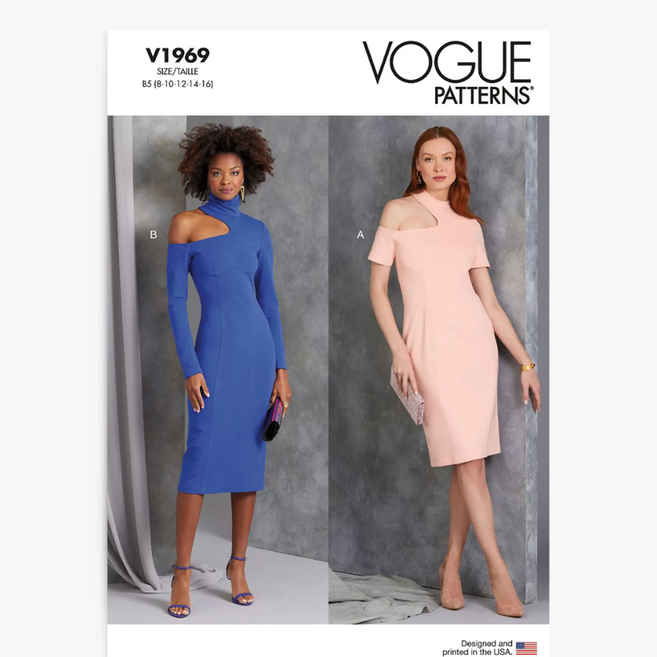 Vogue Misses' Close Fitting Dress Sewing Pattern, V1969, Y5