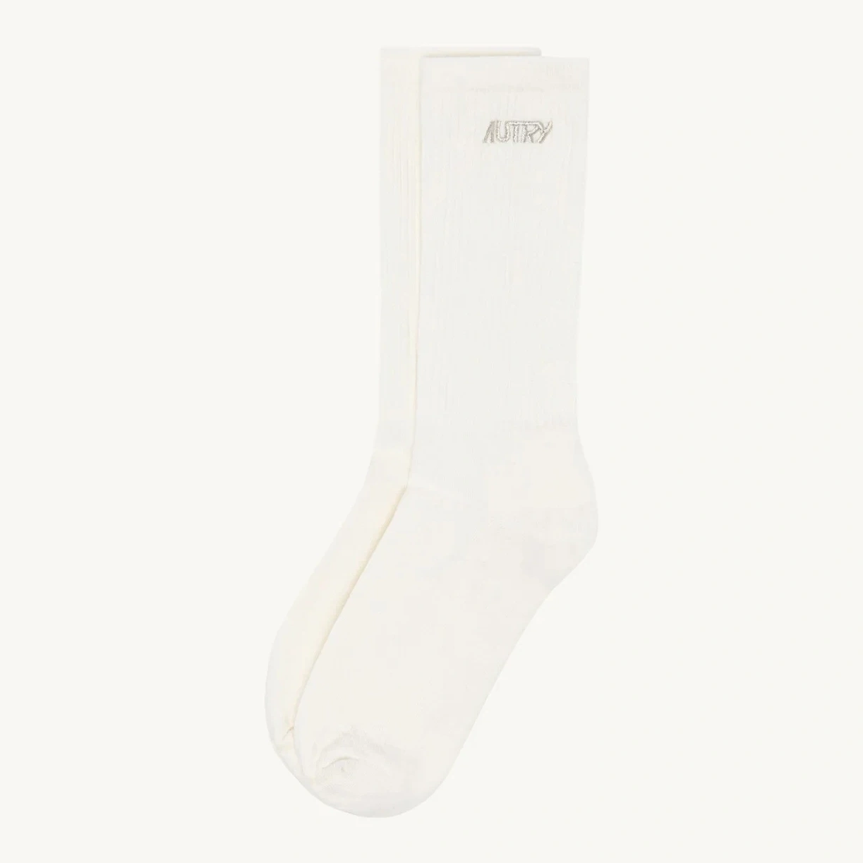 Cotton Terry Socks With Lurex Logo