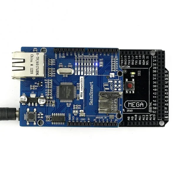 [discontinued] Sainsmart Mega2560 R3+ethernet Shield Kit For Arduino Atmega8u2 W5100