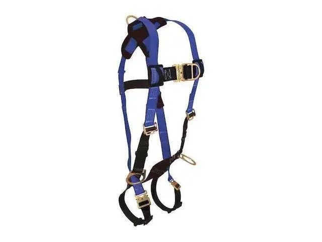 Condor G7023qcfdxl Full Body Harness, Vest Style, Xl, Polyester, Black/blue