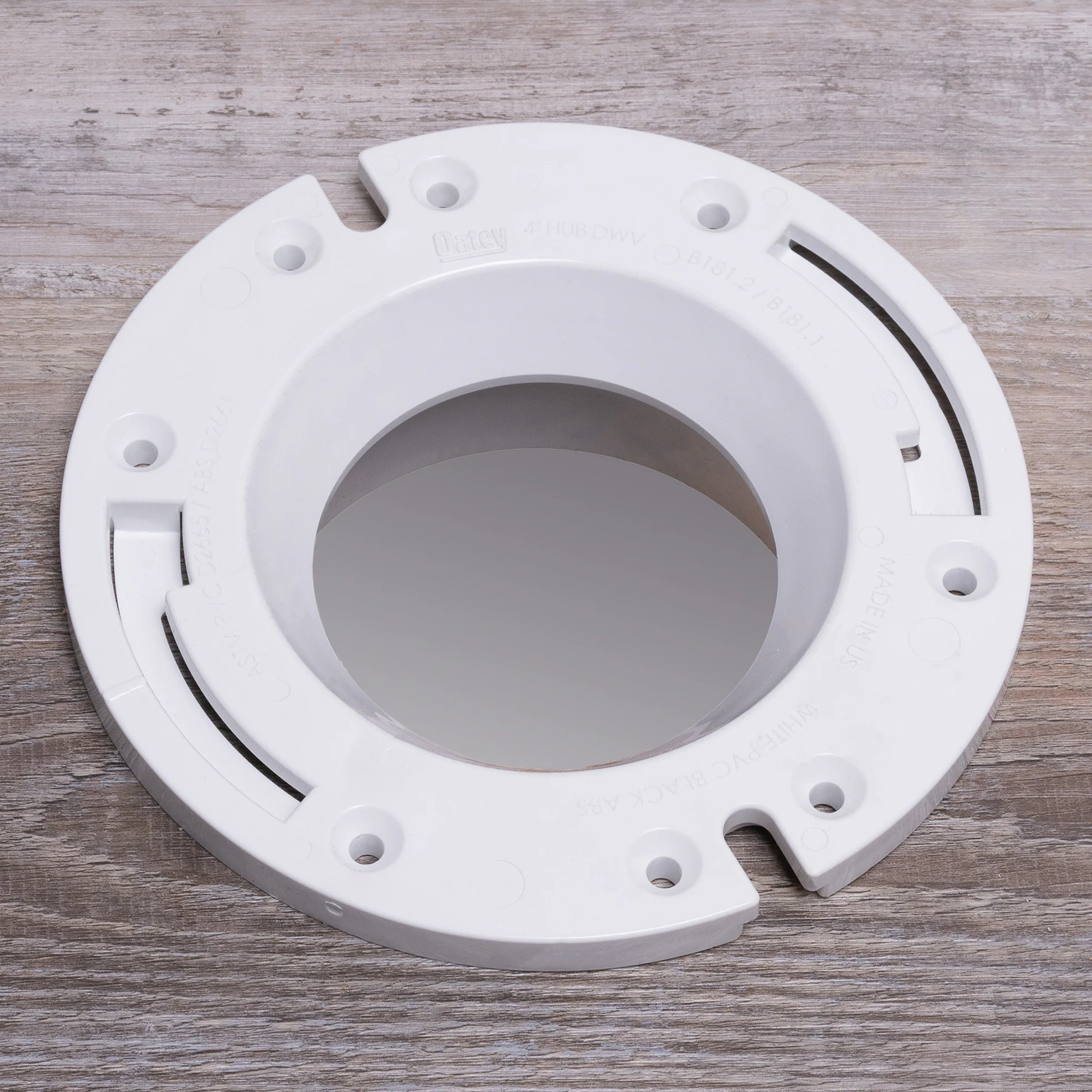 Oatey Fast Set 5.02‑in White Pvc Toilet Flange 436214