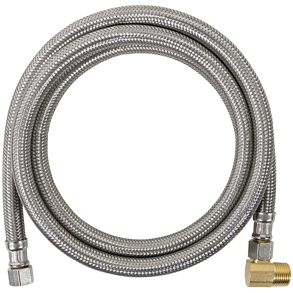Certified Appliance Accessories Braided Stainless Steel Dishwasher Connector With Mip Elbow - 48"