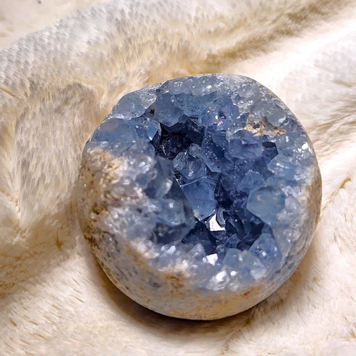 Celestite Geode Sphere - M