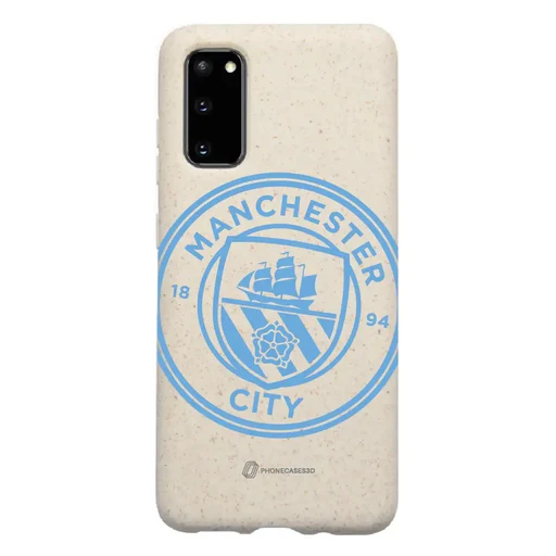 Manchester City Official Compostable Phone Case – Blue Tilted Crest - Samsung Galaxy S22 Pro
