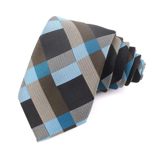 Men's Fashion Casual Modern Checked Narrow Necktie