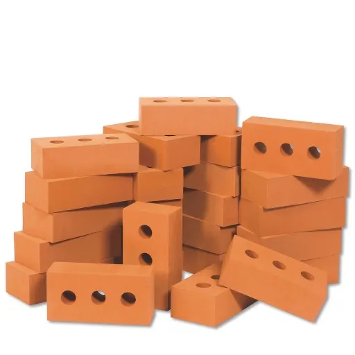 Foam Brick Building Block Set - Actual Brick Size, For Construction And Stacking (set Of 25)
