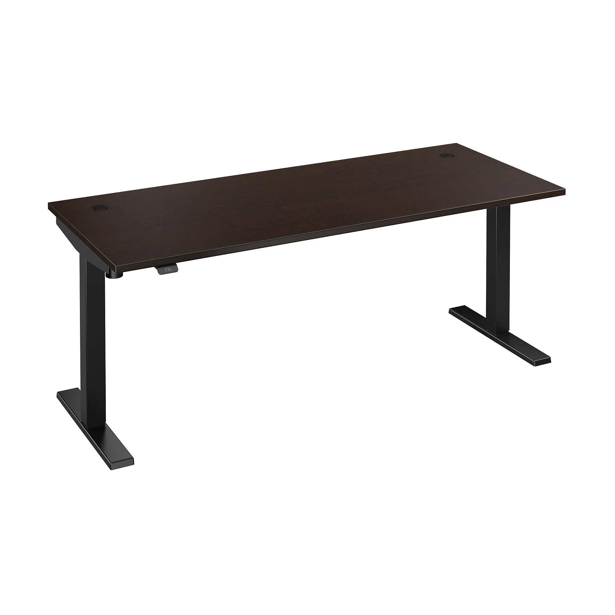Bush Business Furniture Move 40 Series 72"w Electric Adjustable Standing Desk, Mocha Cherry/black