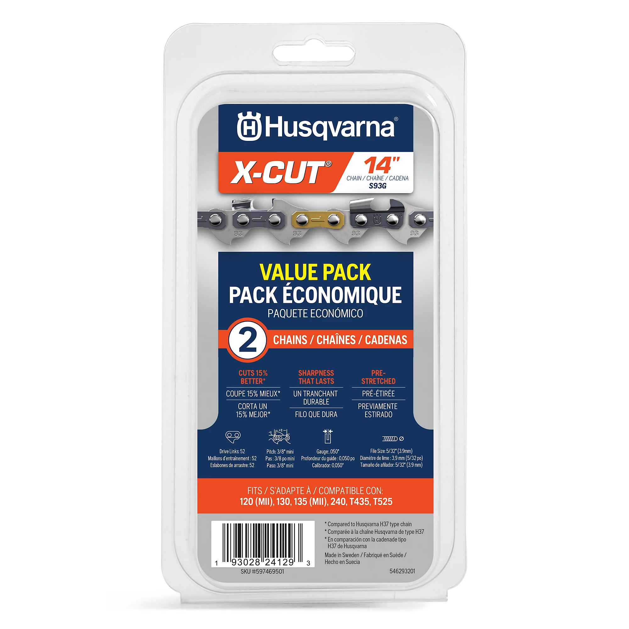X-cut S93g Chainsaw Chains