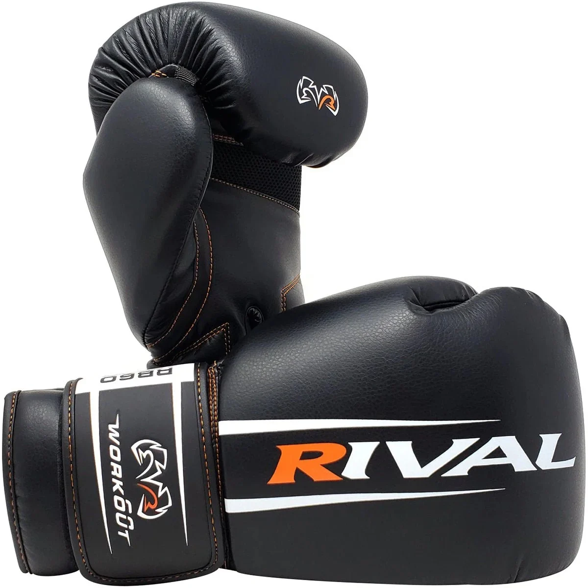 Rival Boxing Rb60 Workout Hook And Loop Bag Gloves 2.0 - Black