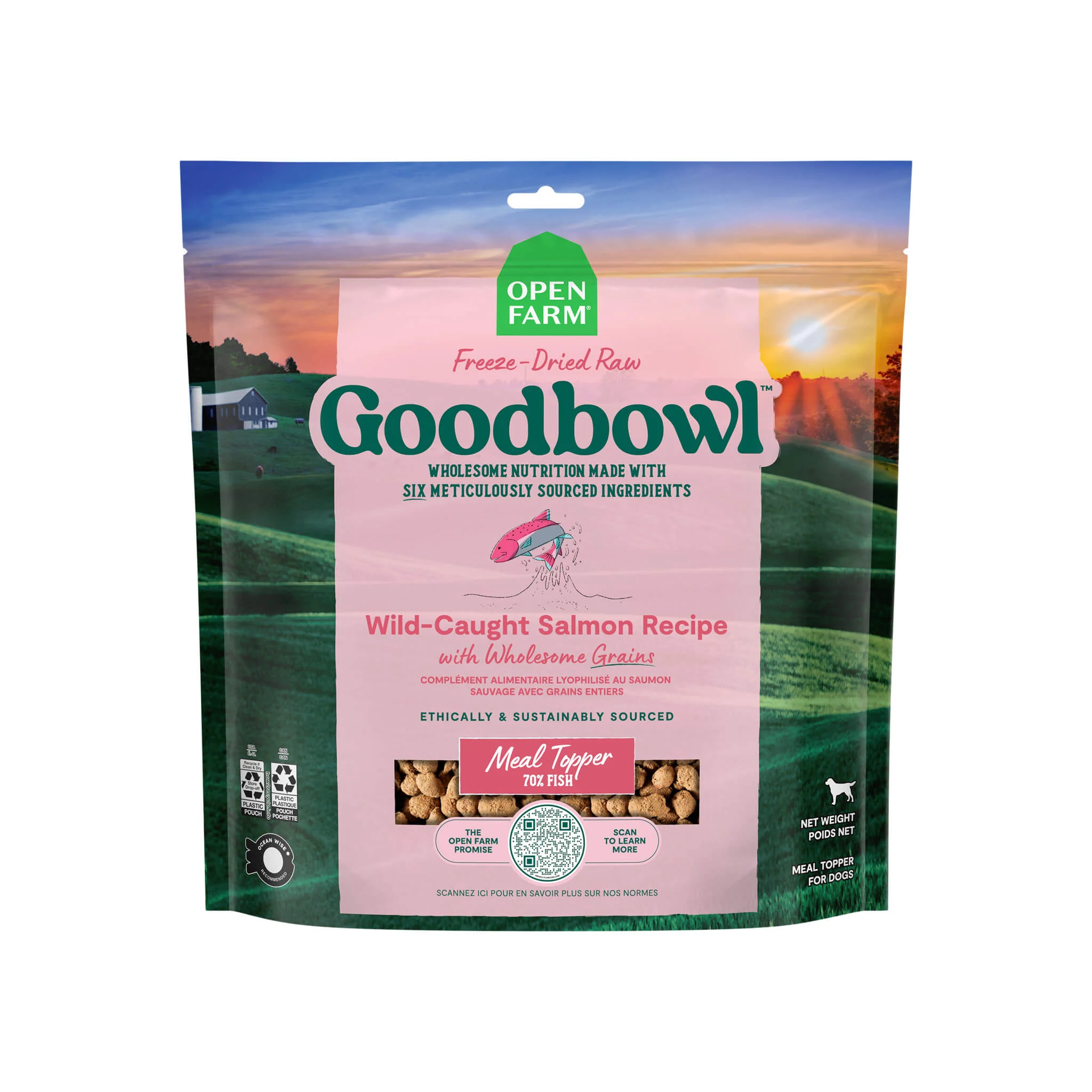 Open Farm Goodbowl Freeze Dried Dog Food - Wild Salmon/8 Oz