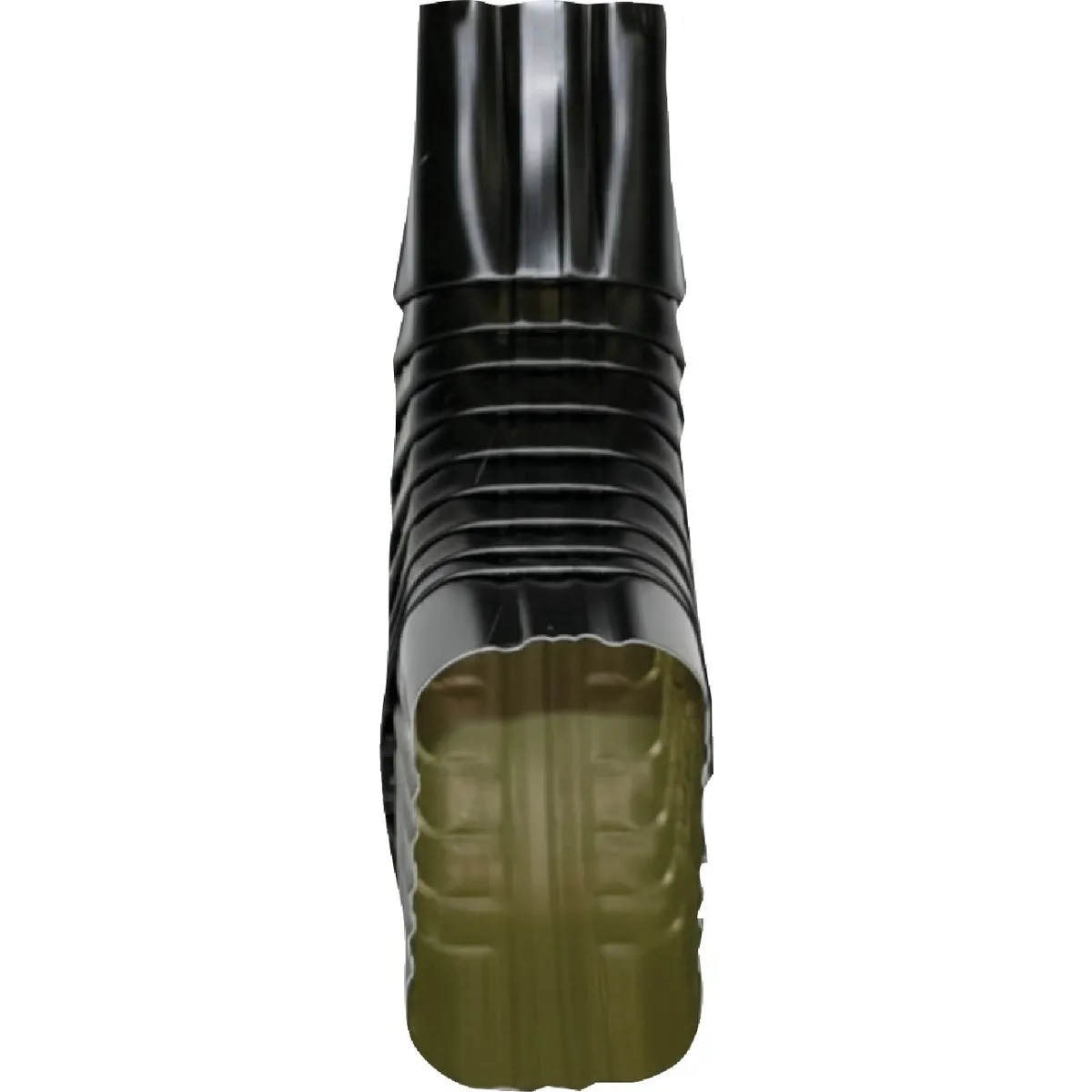 Spectra Metals 2 In. X 3 In. Aluminum Black Side Downspout Elbow