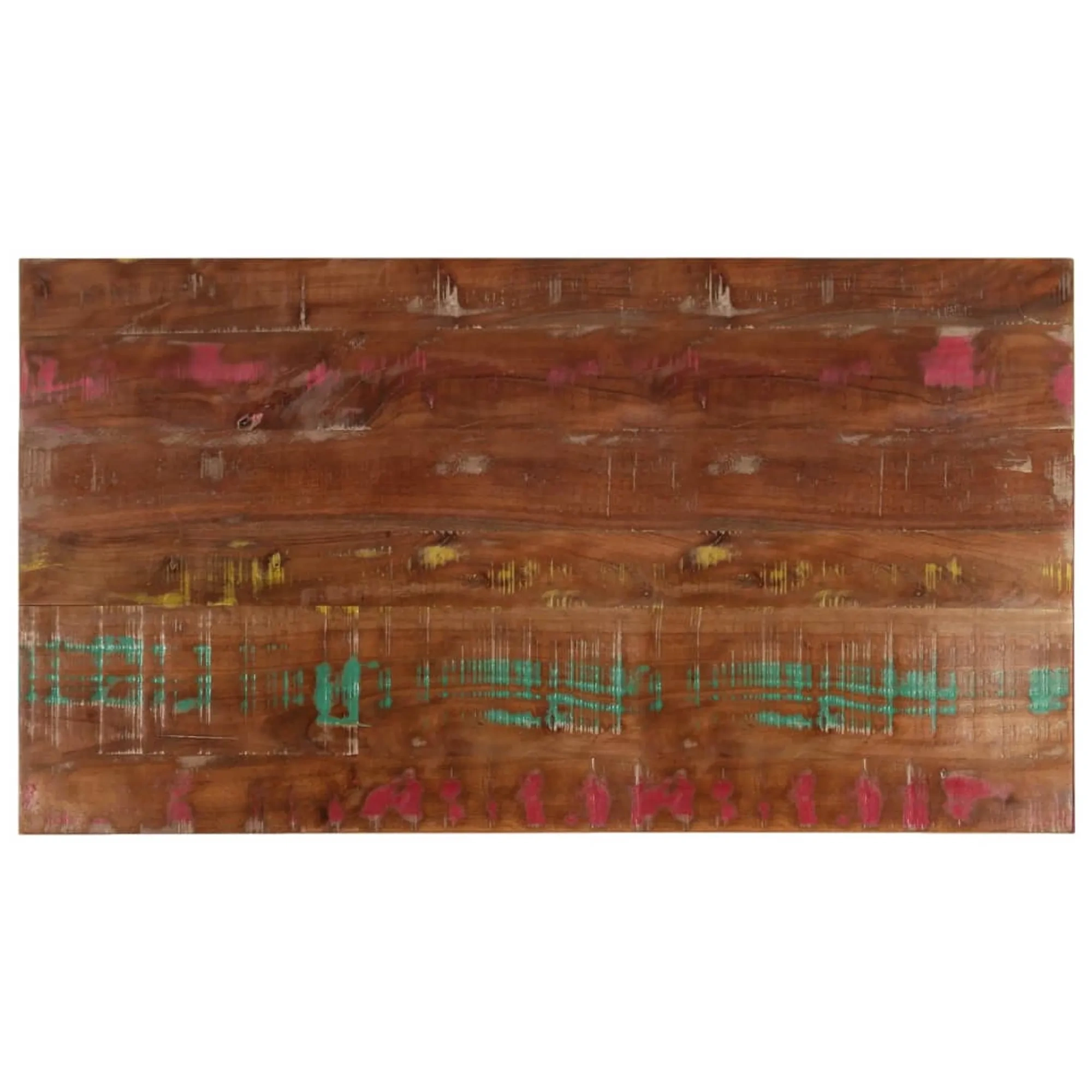 Table Top 100x60x3.8 Cm Rectangular Solid Wood Reclaimed