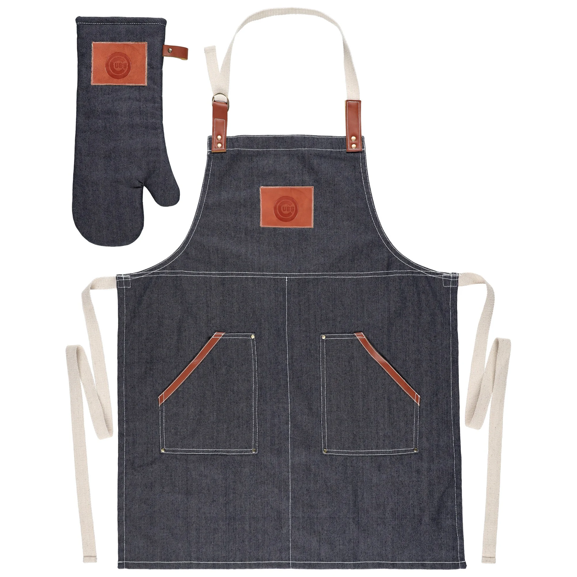 Chicago Cubs Grill Apron And Glove Set