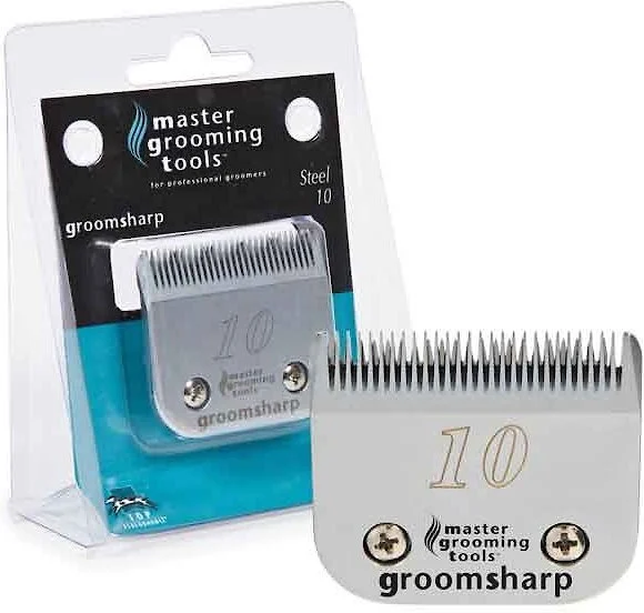 Master Grooming Tools Groomsharp Steel Pet Grooming Blade, Size 10