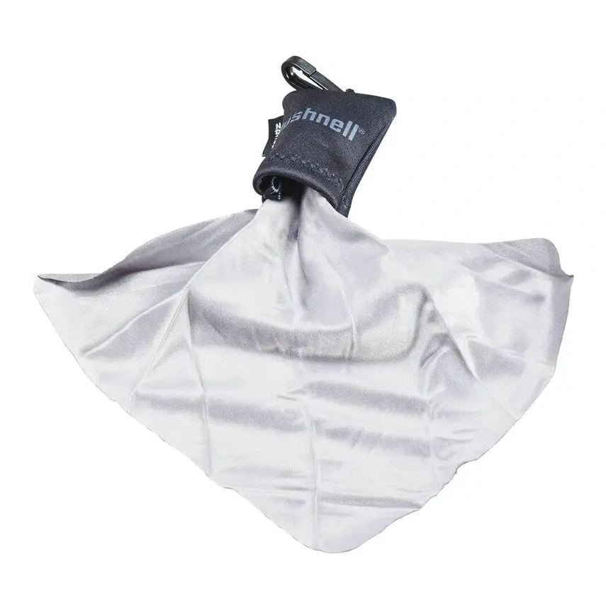 Bushnell Spudz Black Microfiber Cleaning Cloth W/clip Bmccspudz