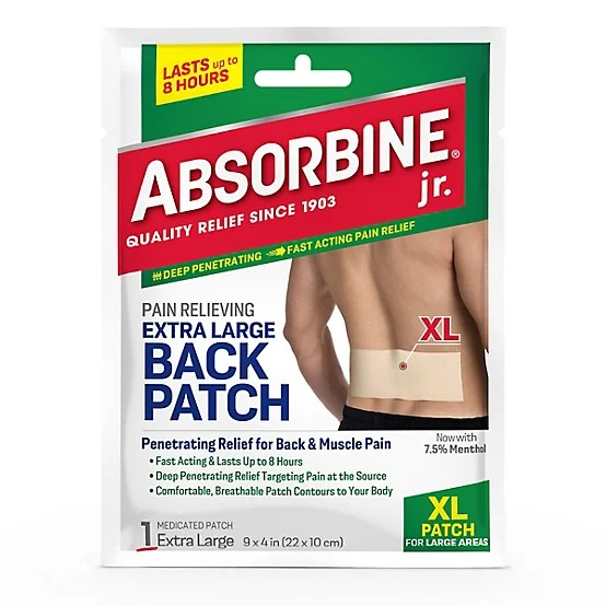 Absorbine Jr. Back Patch Pain Reliever