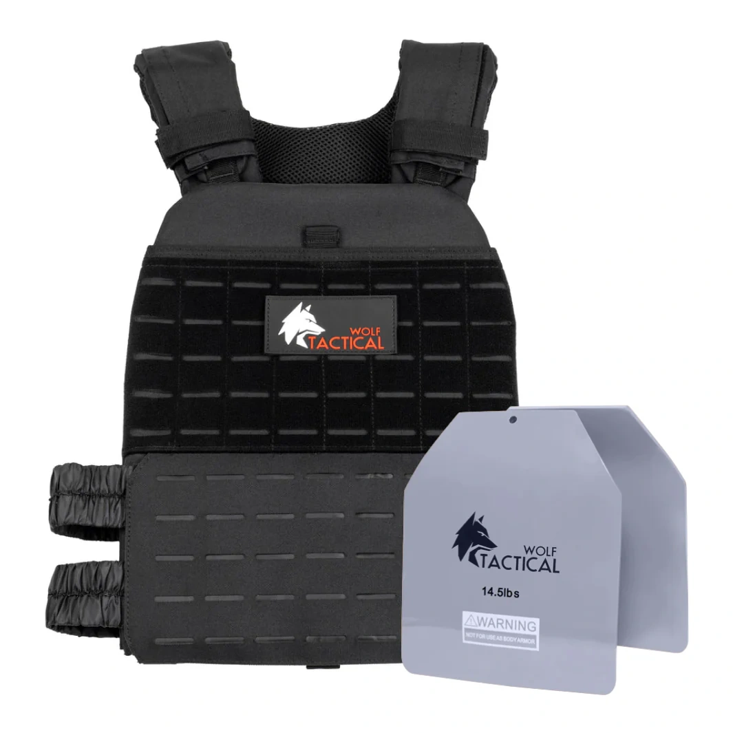 Weighted Vest Plate Carrier And Curved Weight Vest Plates (flash Sale) – 5.75lb Pair/gray