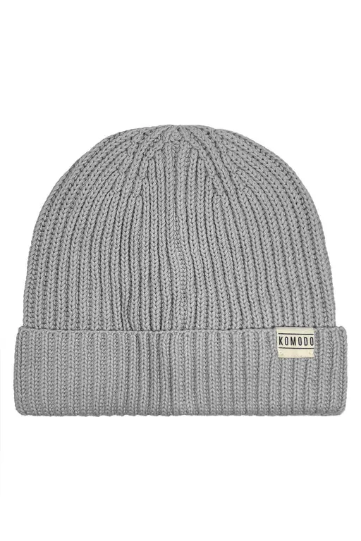 Town Organic Cotton Beenie Hat - Grey