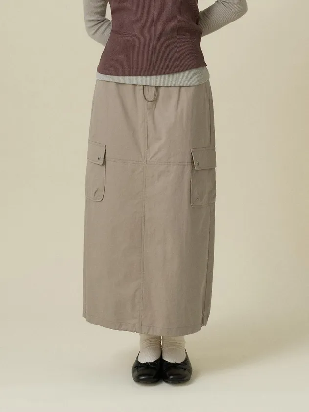 Dui Anorak Skirt [khaki Beige]