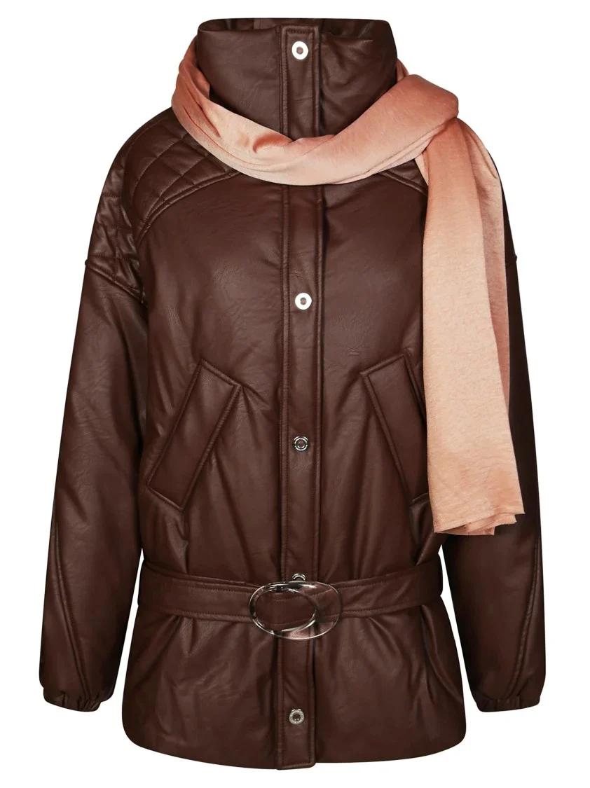 Eco-friendly Black Leather Look Jacket