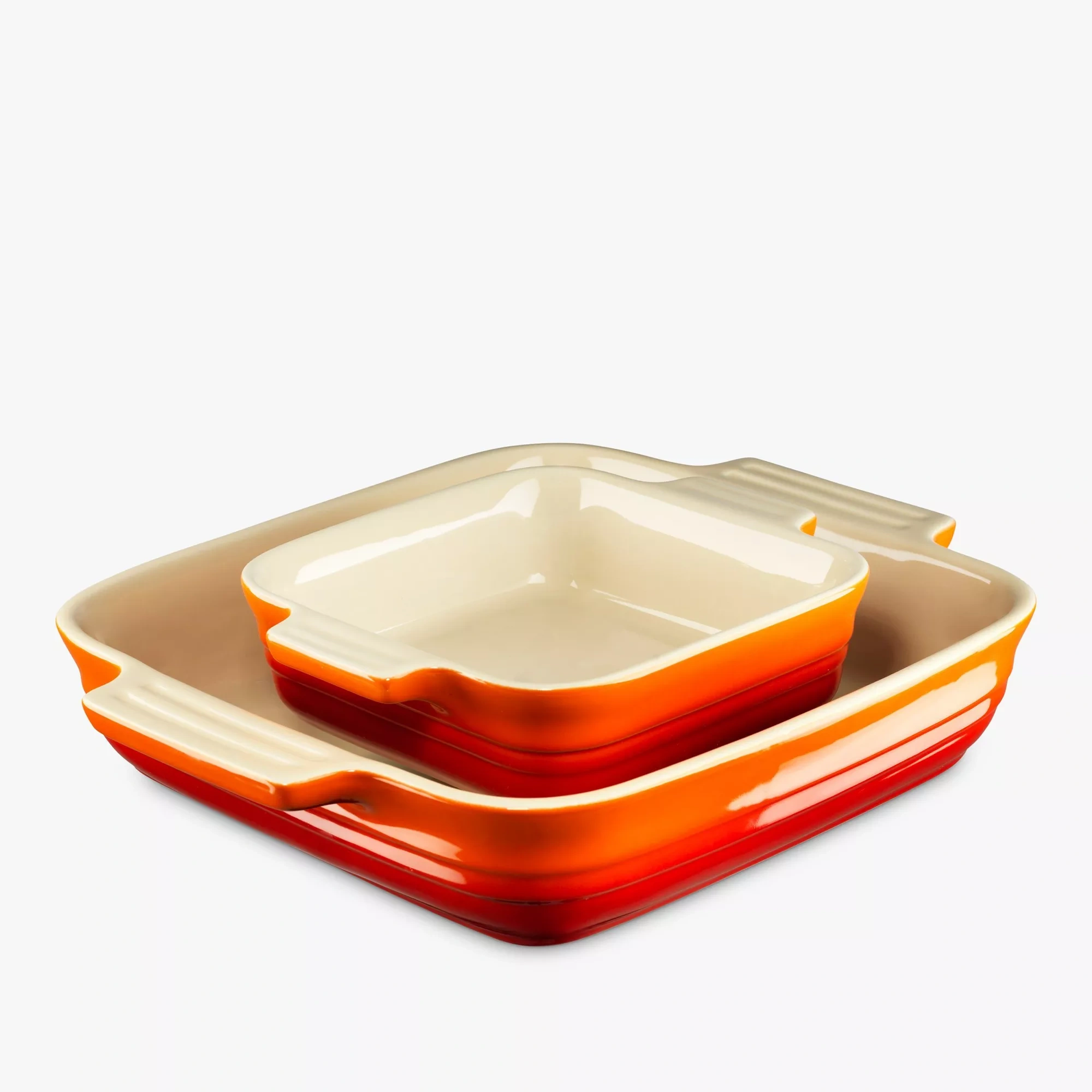 Le Creuset Stoneware Square Oven Dish, Set Of 2
