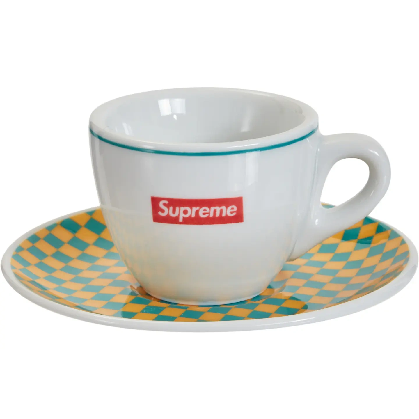 Supreme Ipa Porcellane Aosta Espresso Set (set Di 2) Verde Foglia Di Tè