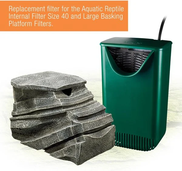 Zilla Reptile Terrarium Filter Replacement Cartridges, 6 Count, Large