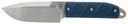 Ka-bar 5102 Snody Big Boss 4.56 In Fixed Drop Point Plain Stonewashed S35vn Ss Blade With Blue Reptile & Purple Indolla Holla Zytel Handles, Leather Sheath, And Schmuckatelli Co. Bead