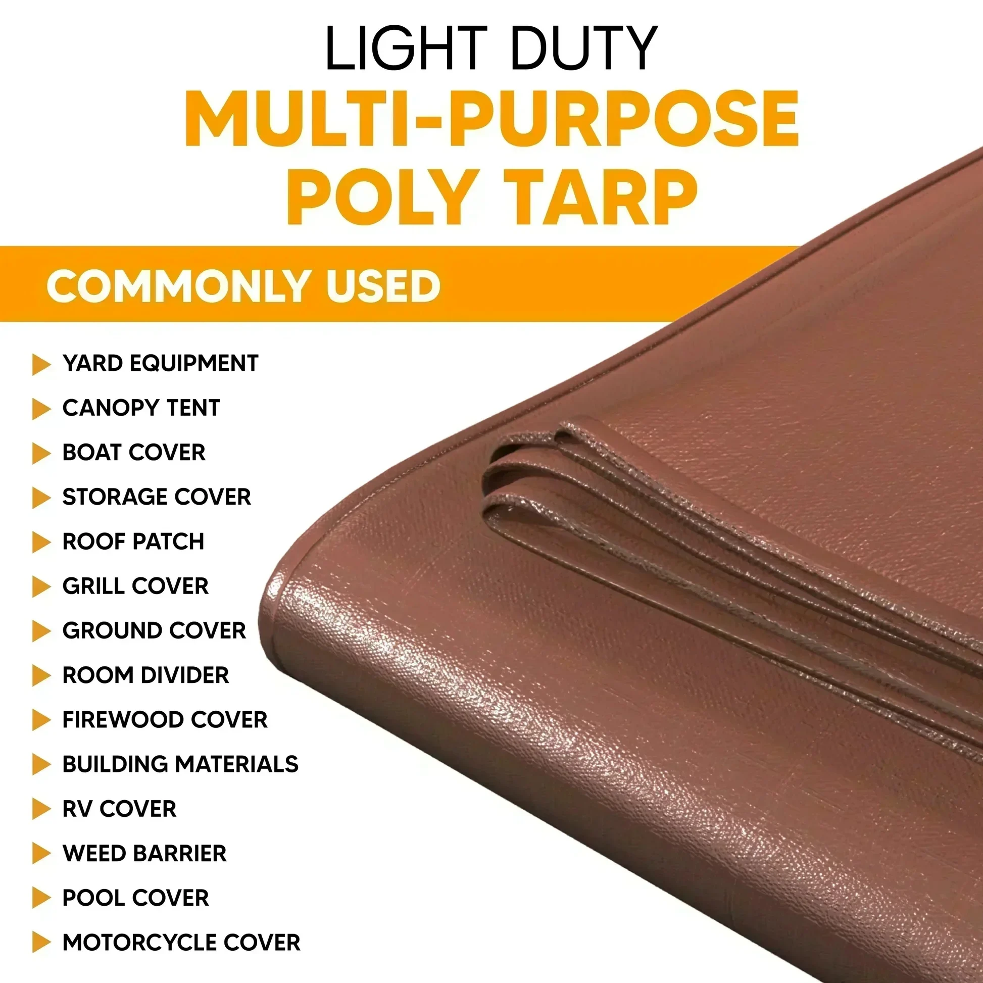 Brown Poly Tarp 20' X 25'