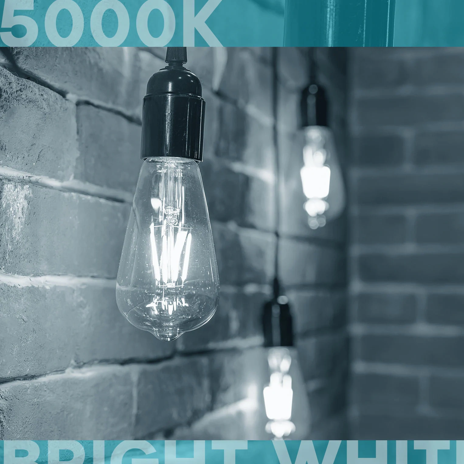 Luxrite 75-watt Eq St19 Bright White Medium Base Led Decorative Light Bulb 4-pack