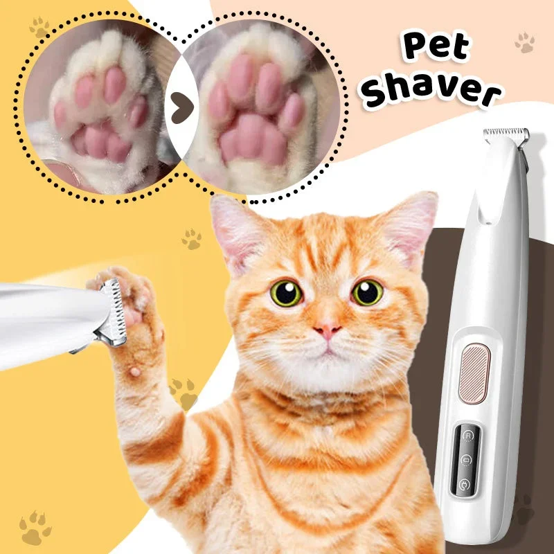 ✨new Year Specials🐱 Waterproof Rechargeable Pet Shaver With Led Light
