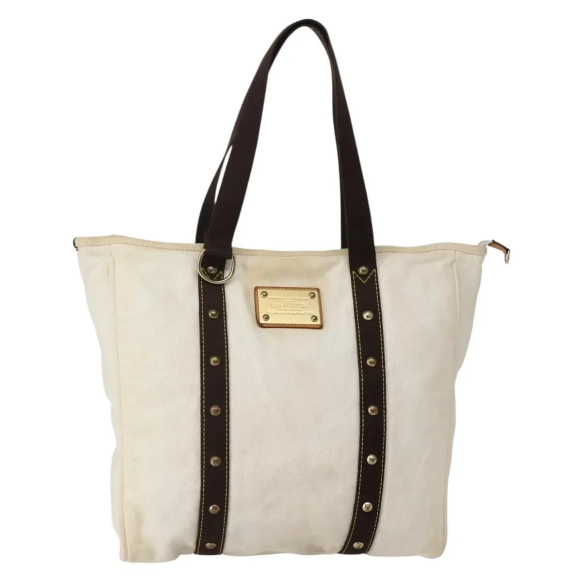 Louis Vuitton Antigua Tote Canvas Ecru Canvas Tote Bag Bag (pre-owned)