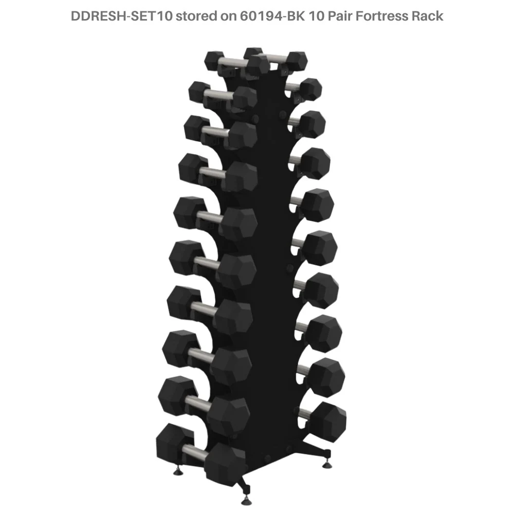 Hex Dumbbells - Straight Handles - 35kg Pair