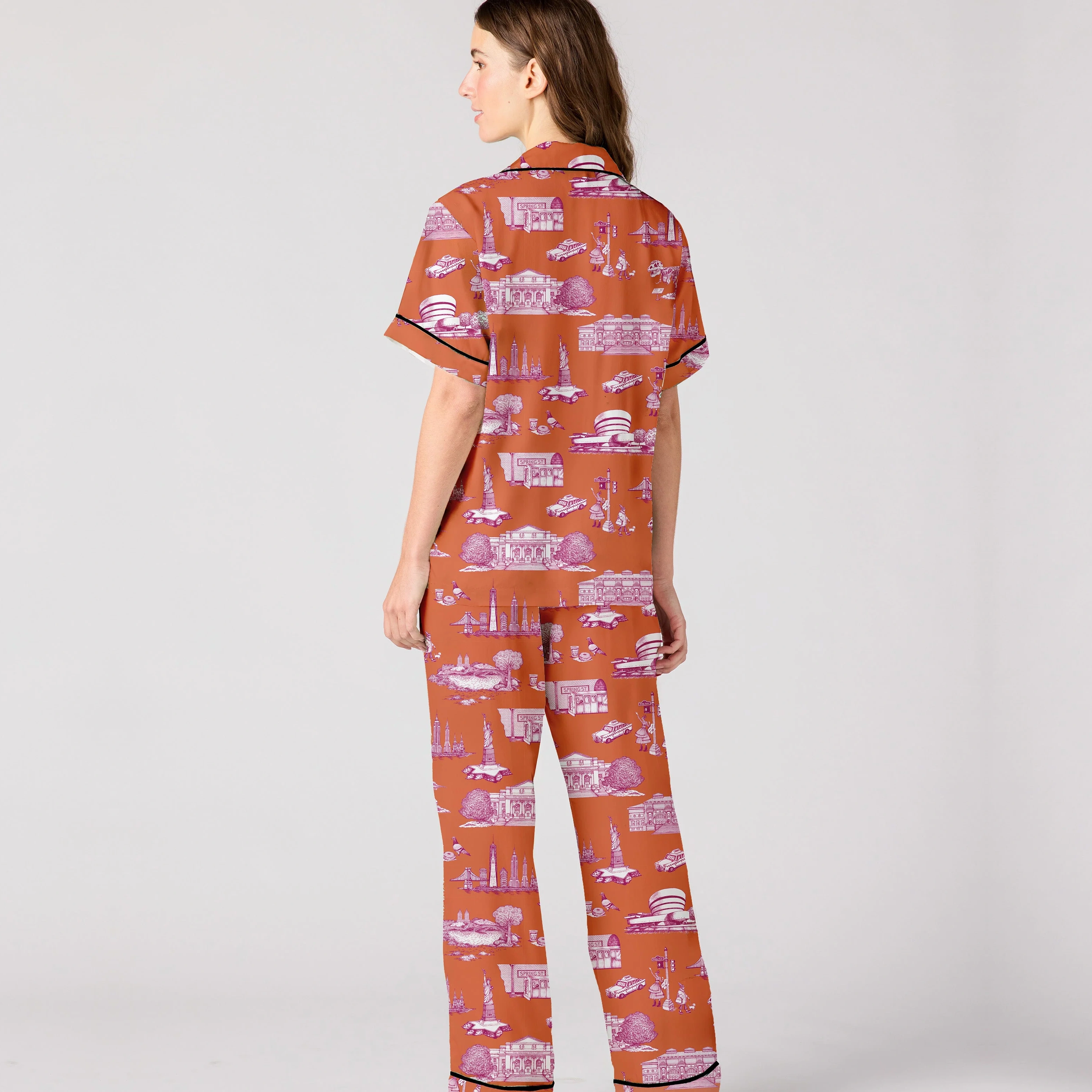 New York Toile Pajama Pants Set