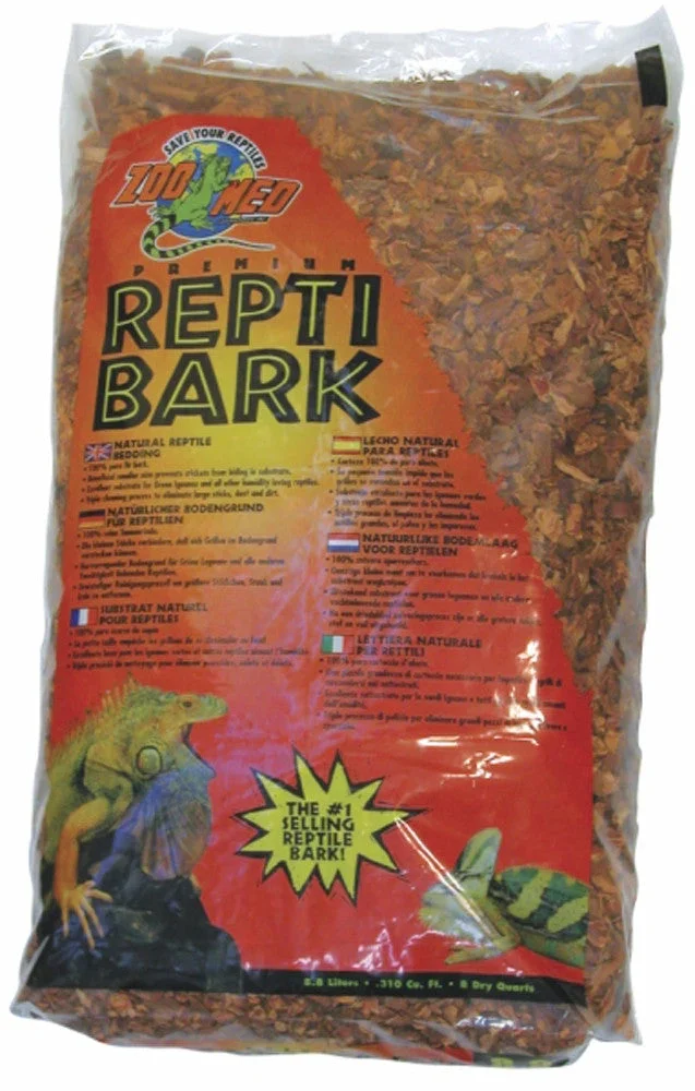Zoo Med Premium Reptibark Bedding Substrate Brown 24 Qt