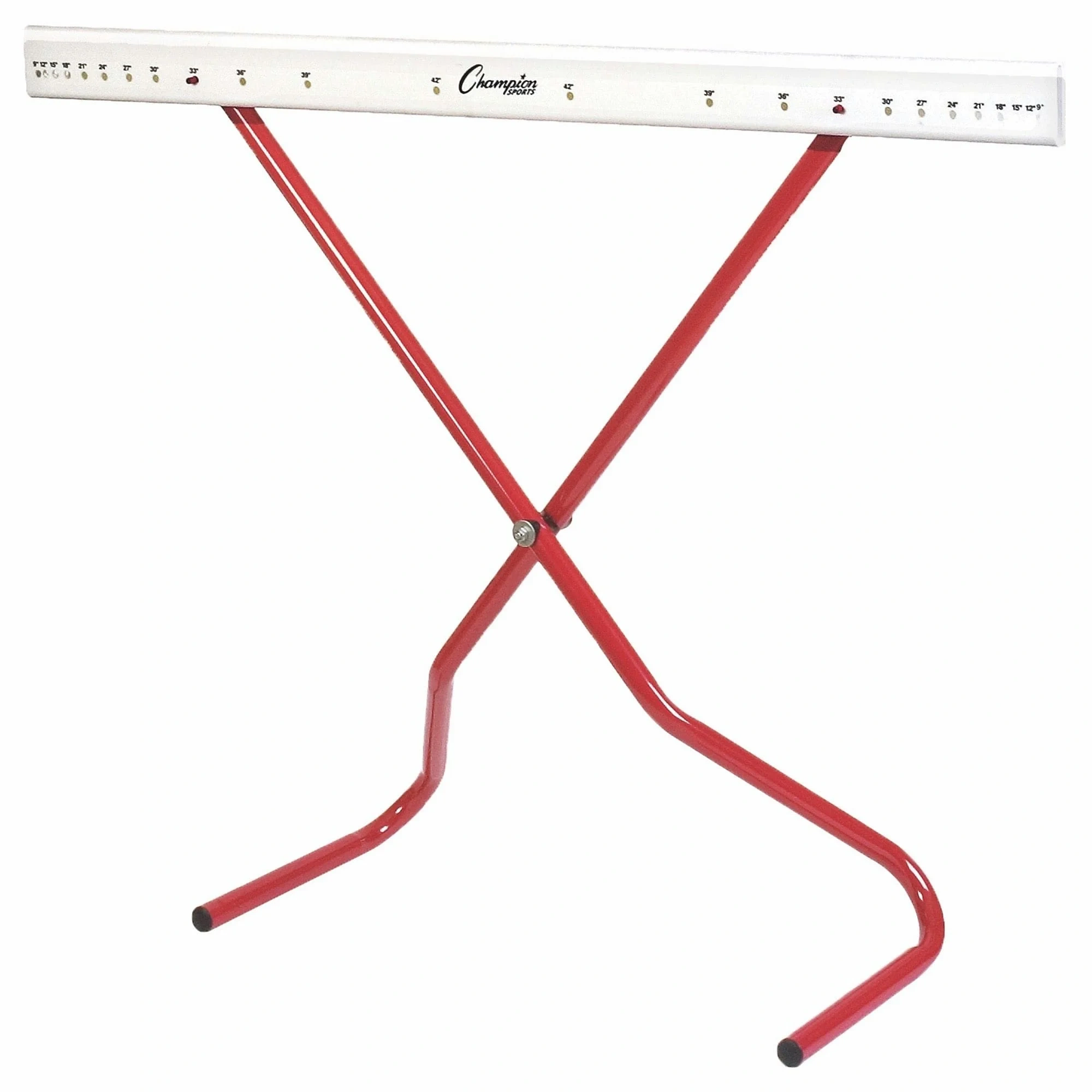 Champion Sports Adjustable Training Hurdle, Red/white