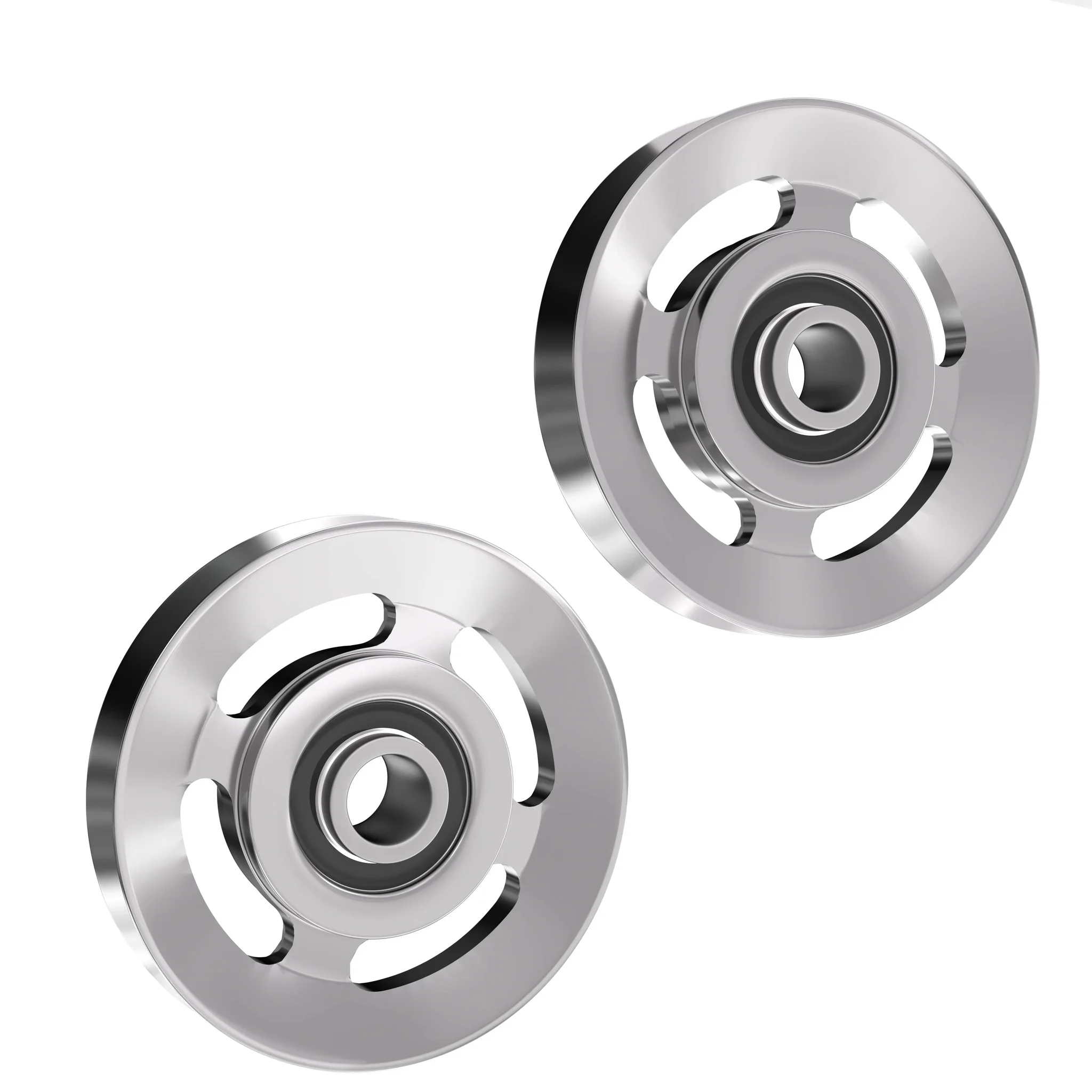 Ritkeep Destroyer M10 Aluminium Pulley Wheels Upgrade Kit - Silver