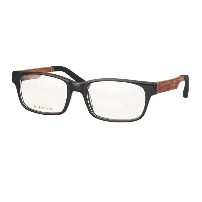 Progressive Multifocal Reading Glasses Men Women Wooden Glases Multifocal Near And Far Presbyopia Myopia For Single Vision - C1 Black/up 0 Down 200