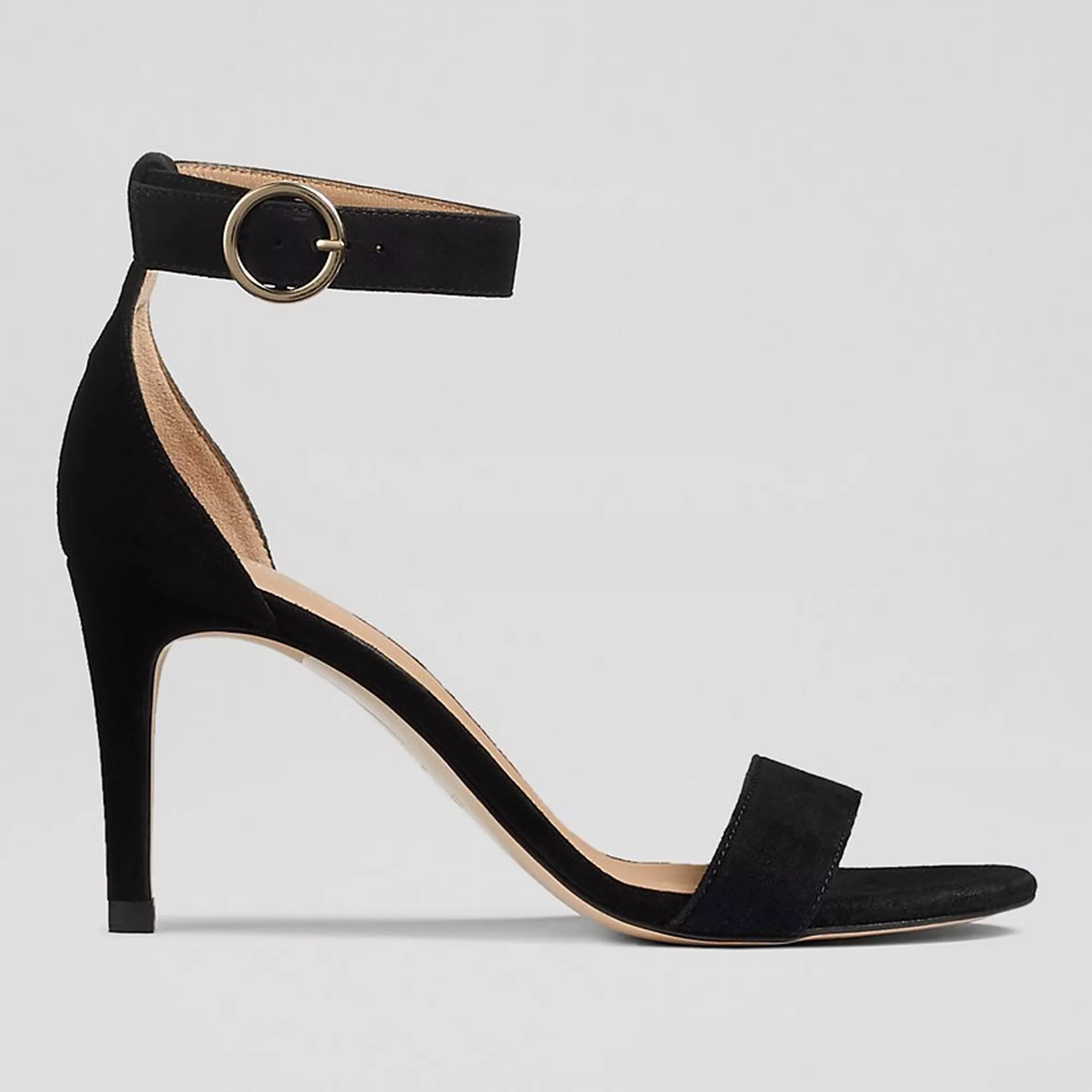 L.k.bennett Ivy Suede Heeled Sandals, Black, 3