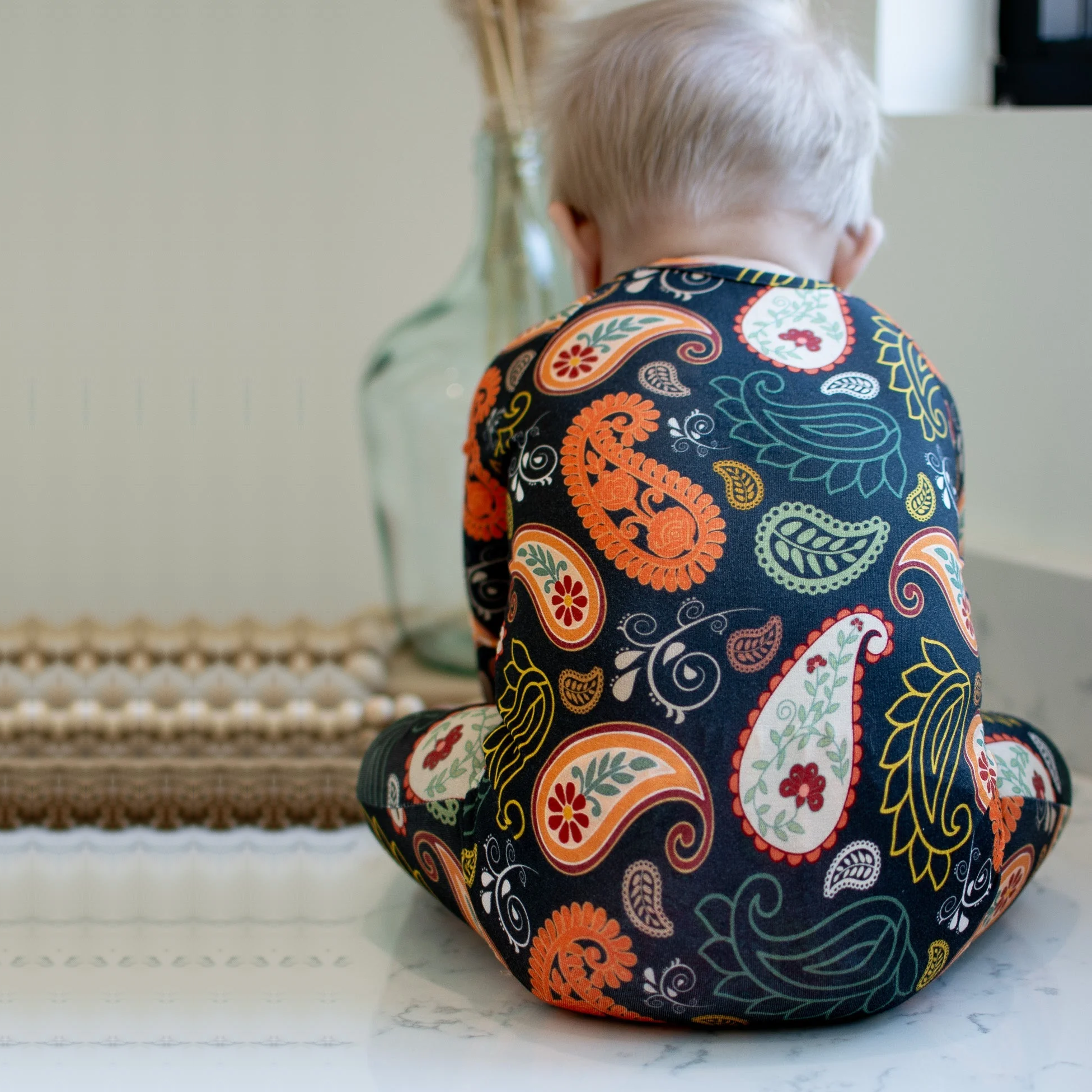 Paisley - Bamboo Viscose Zippies - 4t