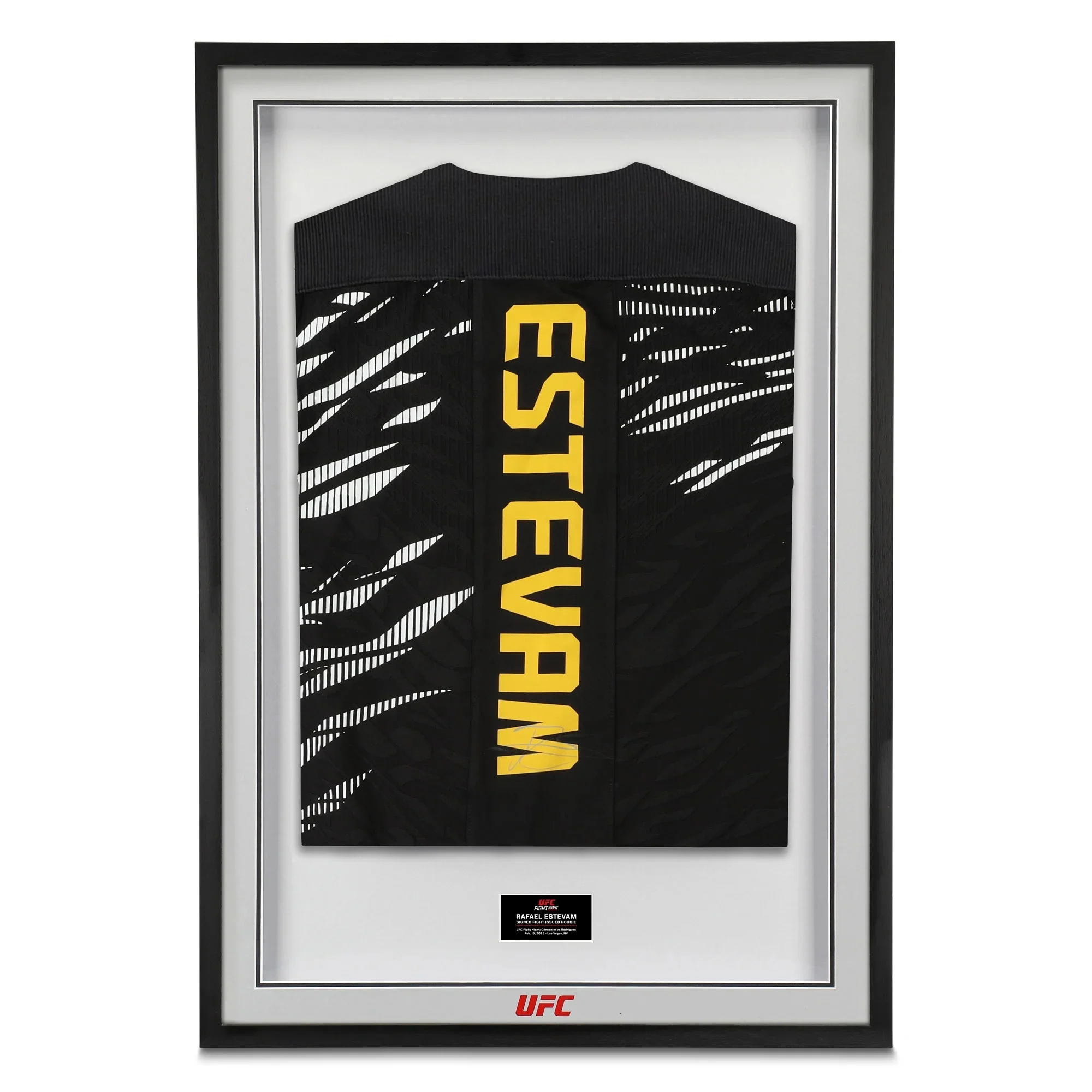 Rafael Estevam Signed 1-of-1 Fight Issued Hoodie Ufc Fight Night: Cannonier Vs Rodrigues