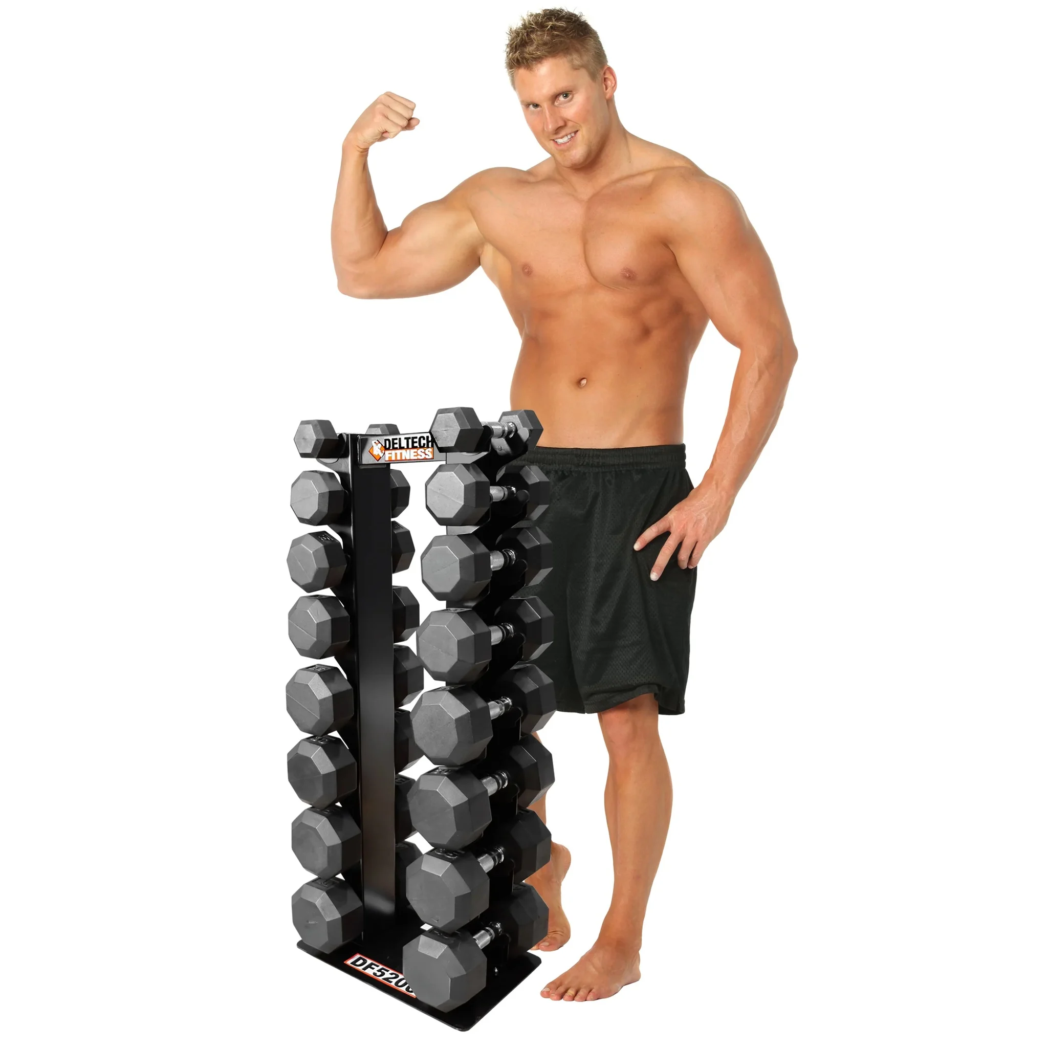 Deltech Fitness 8 Pair Vertical Dumbbell Rack (df5200)