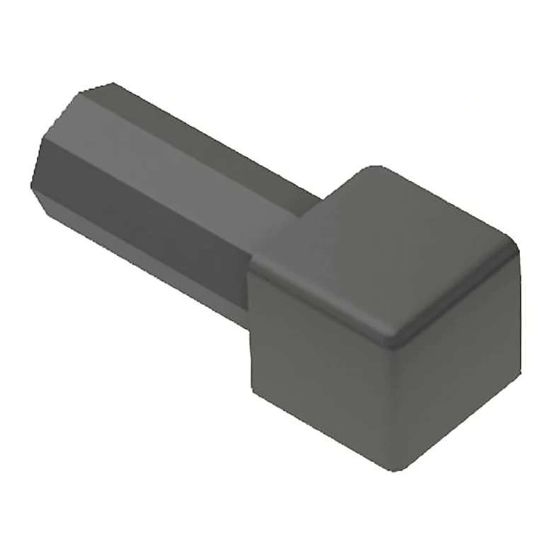 Quadec 0.313-in W X 1-in L Grey Pvc Outside Corner Tile Edge Trim