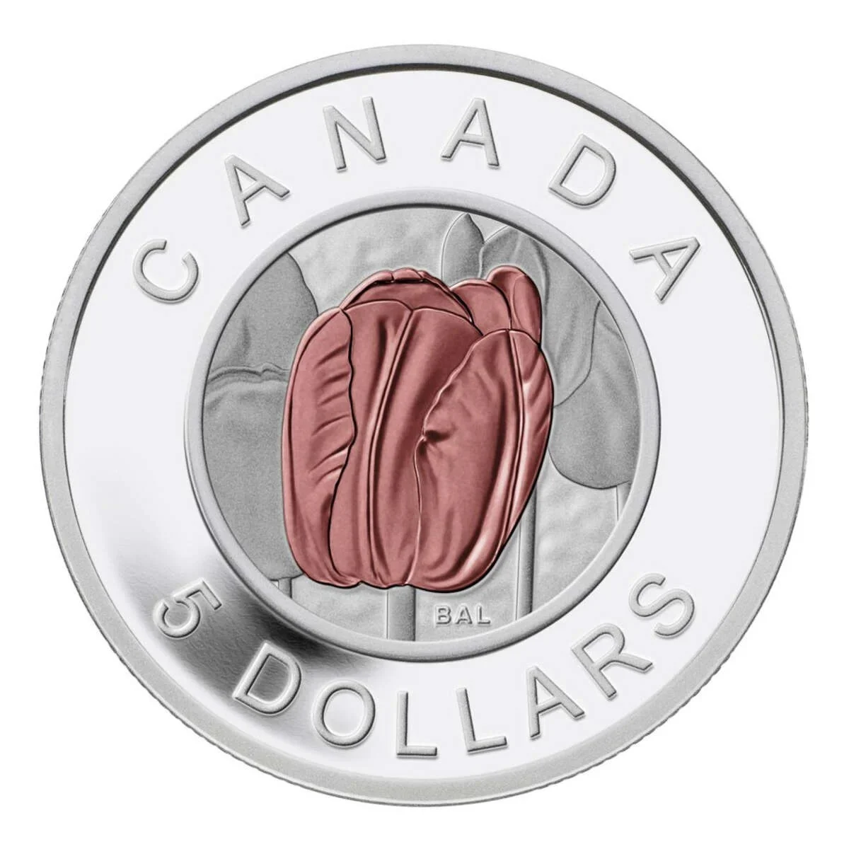 2014 $5 Flowers In Canada: Tulip - Pure Silver Coin