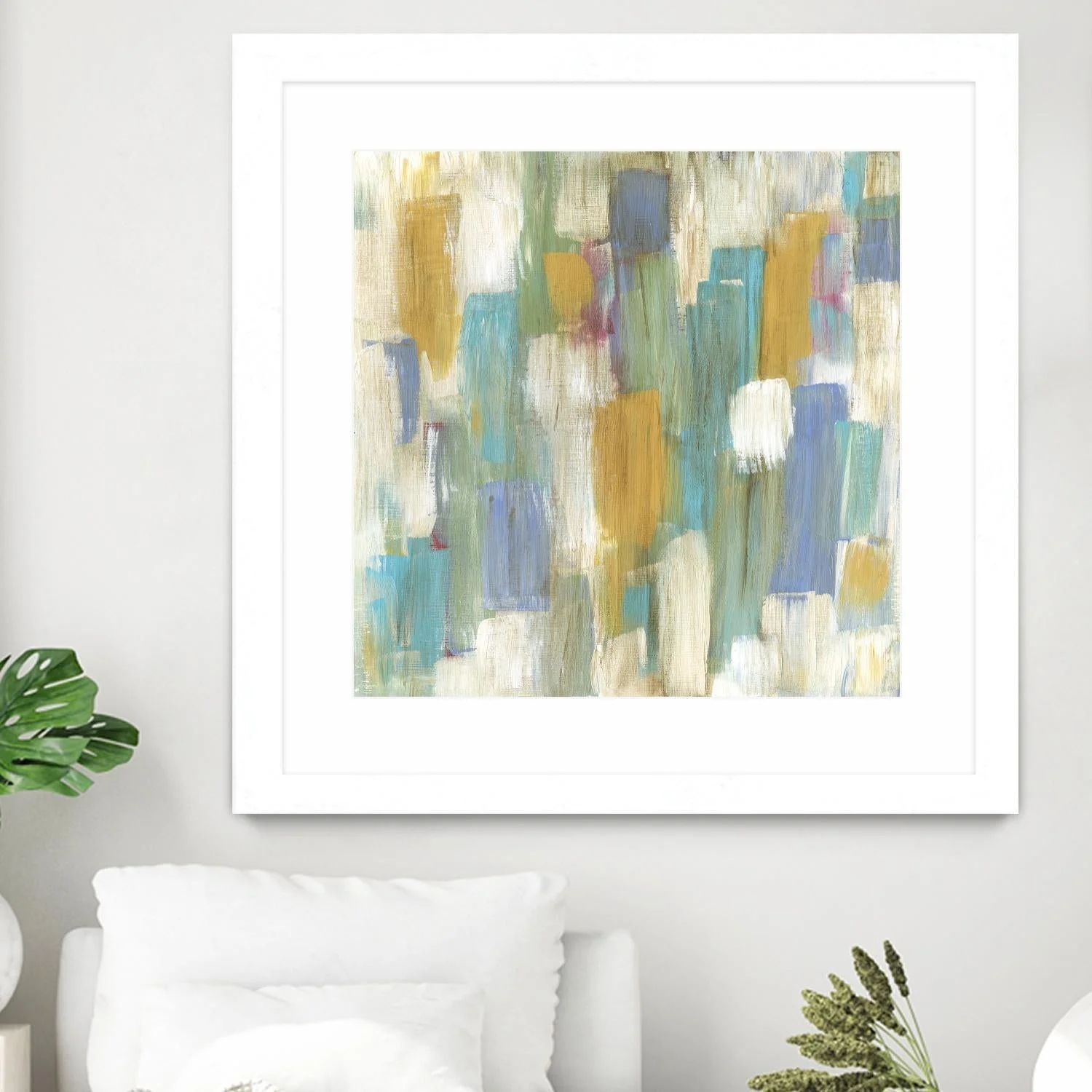 Souls Of The Departed I - Matted And Framed White/30 X 30 Inches